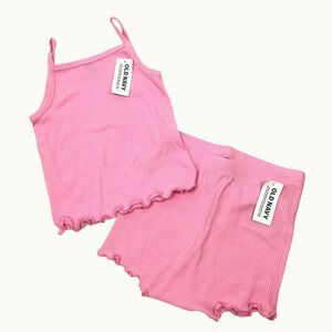NEW Old Navy Baby Girl 18-24 Months Rib Knit Pink Tank Top Bloomers Outfit Set